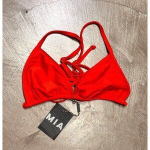 MAI MIA KAIA BIKINI TANKINI TOP SEXY CUTE RED WOMEN'S BEACH DAY SMALL NWT